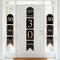 Big Dot of Happiness Adult 30th Birthday - Gold - Hanging Vertical Paper Door Banners - Birthday Party Wall Decoration Kit - Indoor Door Decor